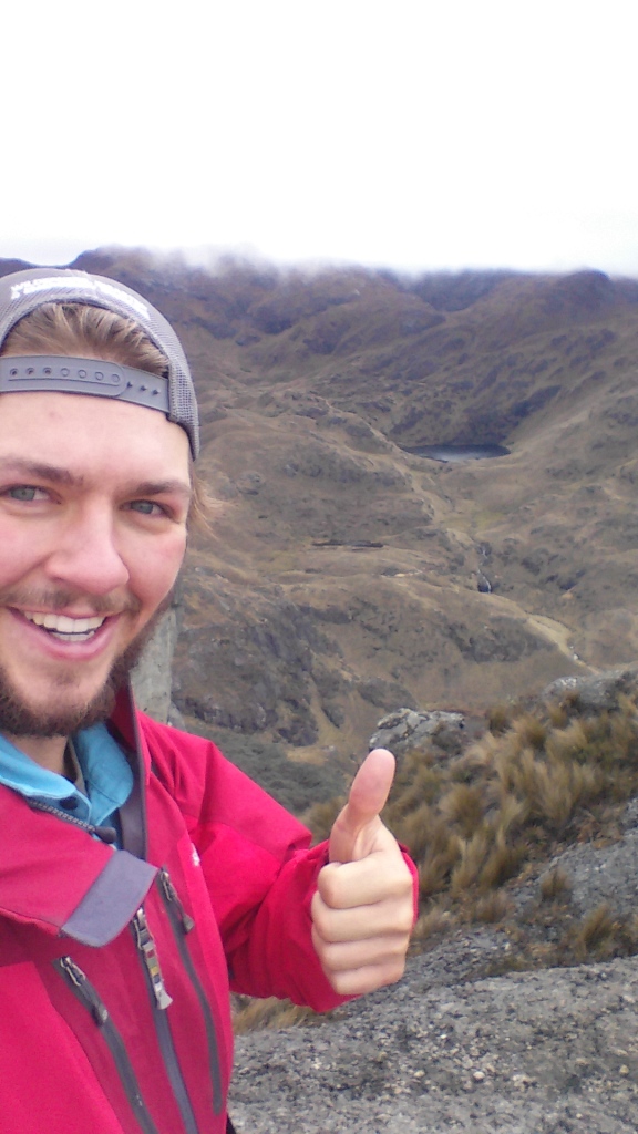 Selfie in Cajas.  The narcissism is seeping through my screen.  