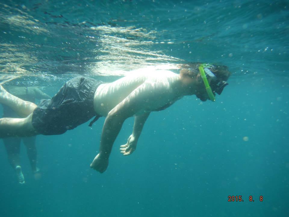 Snorkeling off Isla de la Plata.